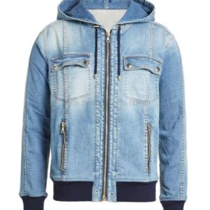 Men and Women Denim Jeans Jacket with hood